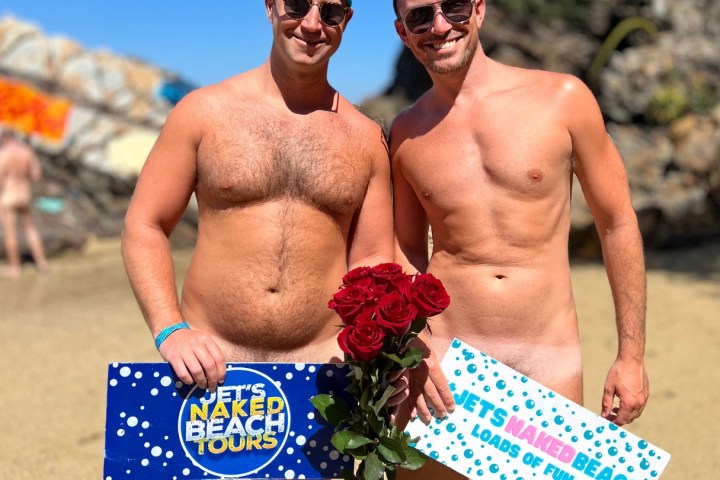 a man standing on a beach