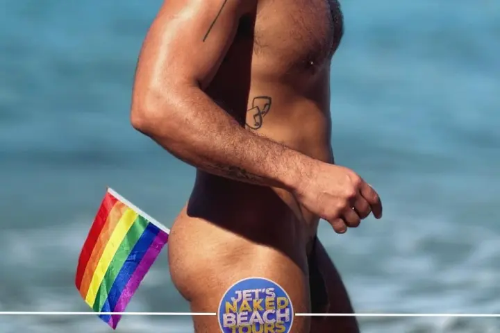 a person standing on a beach