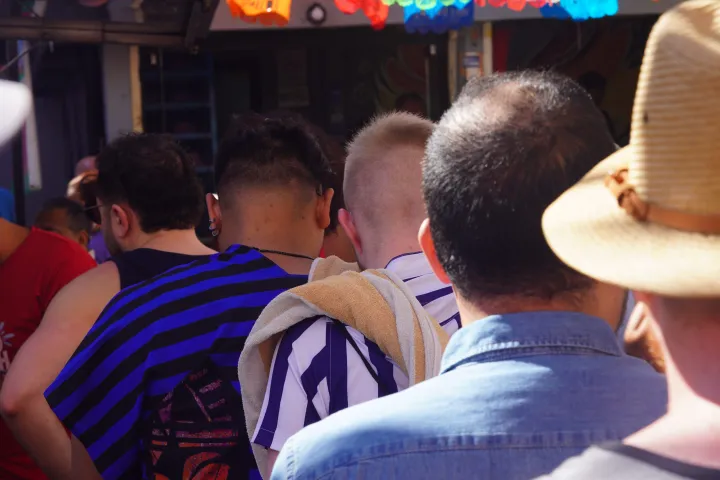 a group of people that are talking to each other