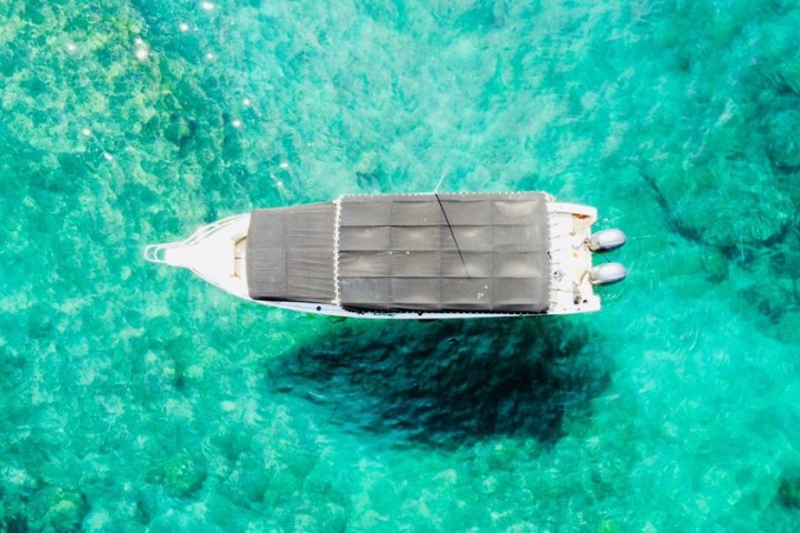 a large pool of water