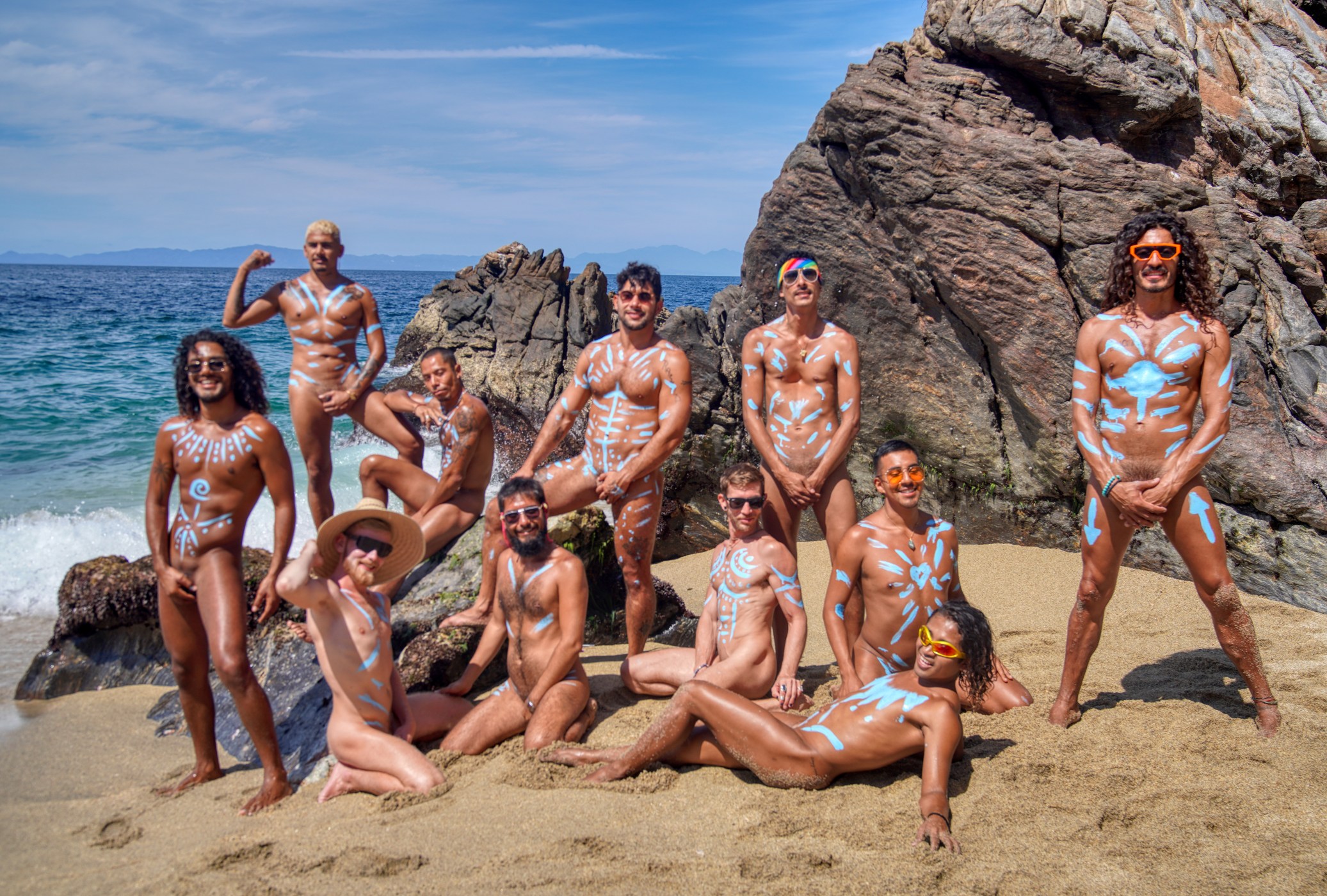 nudist beauty public beach  